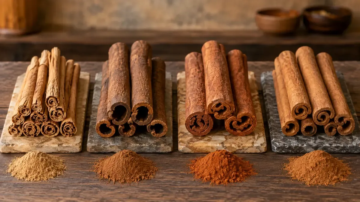 Four Major Cinnamon Types